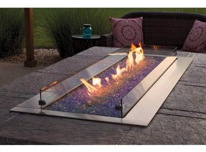 American Hearth Carol Rose 48" Manual Outdoor Linear Fire Pit