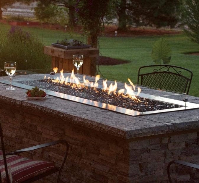 American Hearth Carol Rose 48" Manual Outdoor Linear Fire Pit