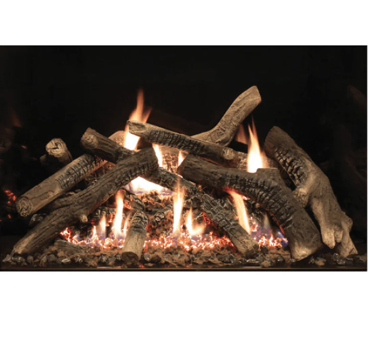 American Hearth 35" Ceramic Fiber Traditional Charred Log Set