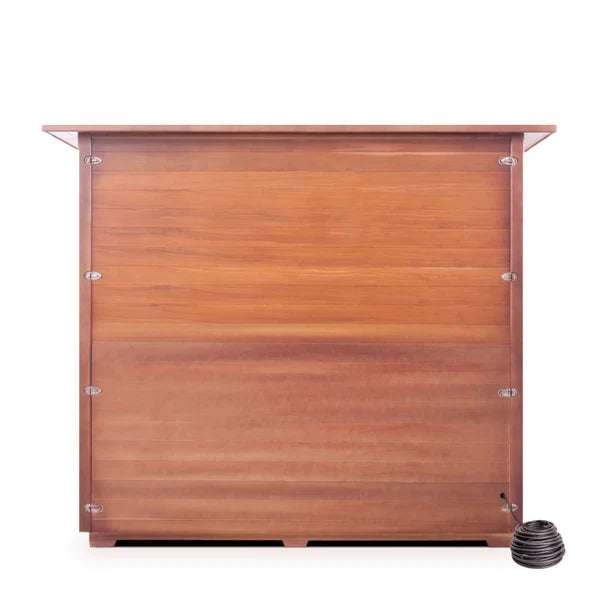 Enlighten InfraNature Original Rustic 8 Full Spectrum Infrared Outdoor Sauna | 8 Persons