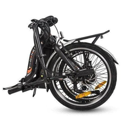 Ecotric Starfish Portable and Folding Electric Bike - Matte Black | UL Certified