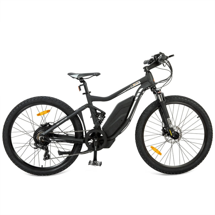 Ecotric Tornado Full Suspension MTB Electric Bike - Matte Black