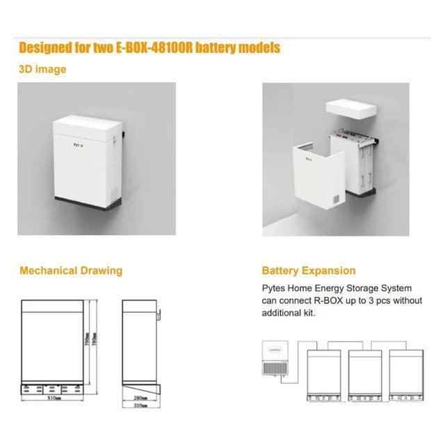 Pytes R-BOX Indoor Enclosure For E-BOX-48100R