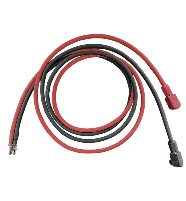 RUiXU 4AWG Cable-5/16” Lugs + Pluggable Battery Pole Connector  -Black and Red