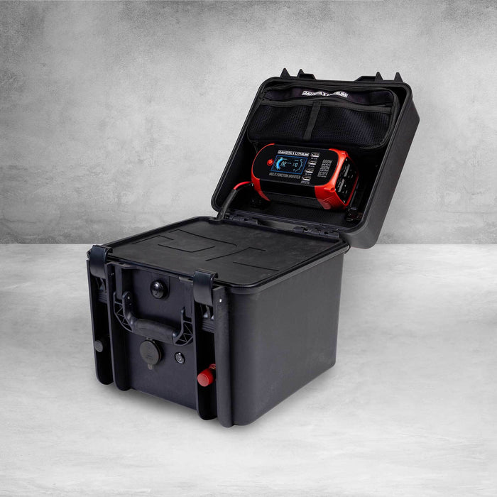 Dakota Lithium Powerbox+ 135 Waterproof Solar Generator, 12V 135Ah DL + 1,000CCA Battery Included