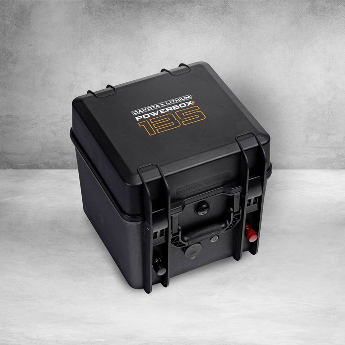 Dakota Lithium Powerbox+ 135 Waterproof Solar Generator, 12V 135Ah DL + 1,000CCA Battery Included