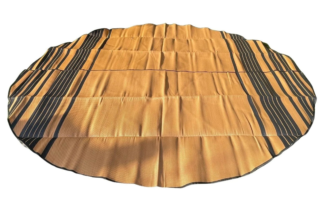 Life InTents Striped Bell Tent Floor Matting Cover | 16' (5M)