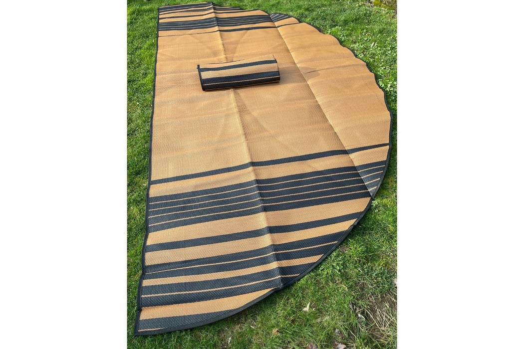 Life InTents Striped Bell Tent Floor Matting Cover | 16' (5M)