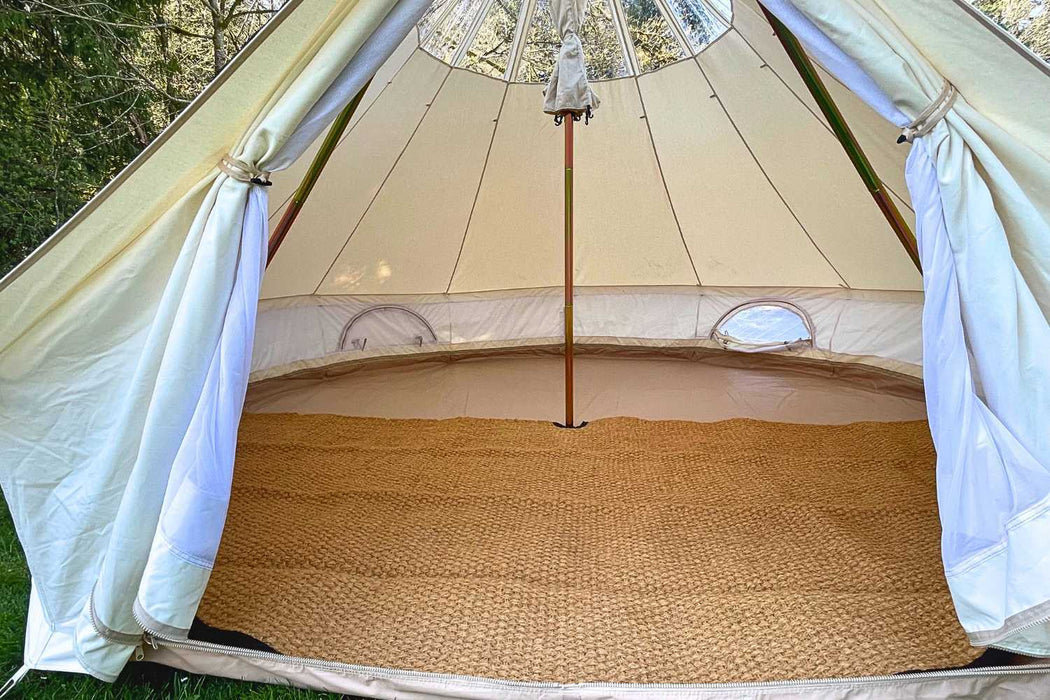 Life InTents Coir Bell Tent Rug Half-Moon | 13' (4M)