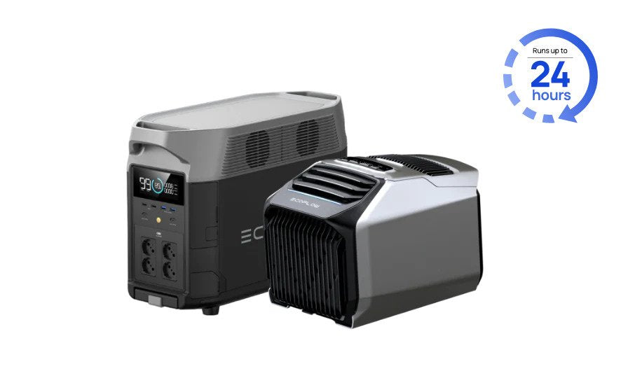 EcoFlow WAVE 2 Portable Air Conditioner + DELTA Pro Portable Power Station Solar Generator