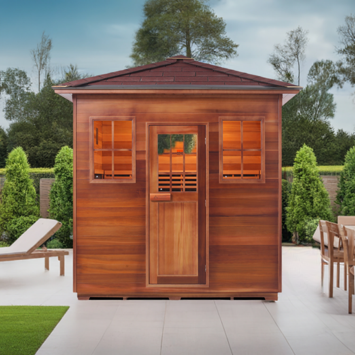 Enlighten SaunaTerra MoonLight 5 Dry Traditional Outdoor Sauna | 5 Persons