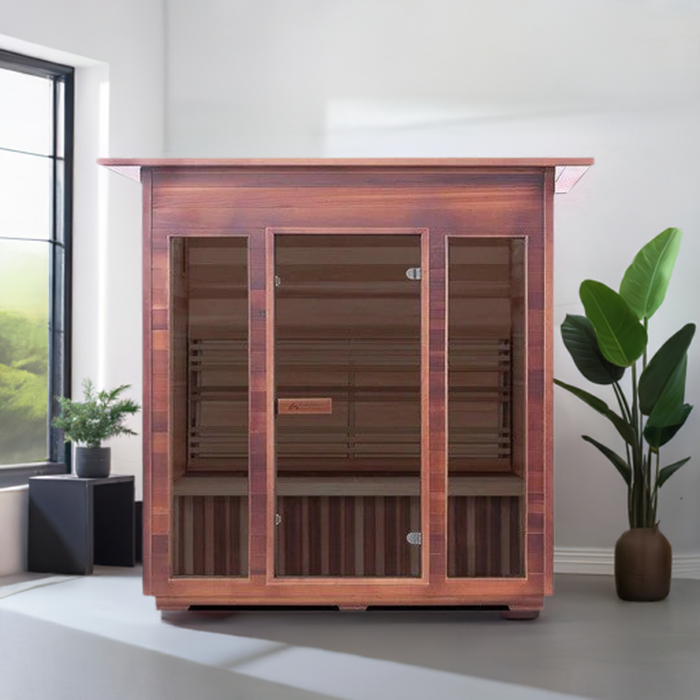 Enlighten SaunaTerra SunRise 4 Dry Traditional Indoor Sauna | 4 Persons