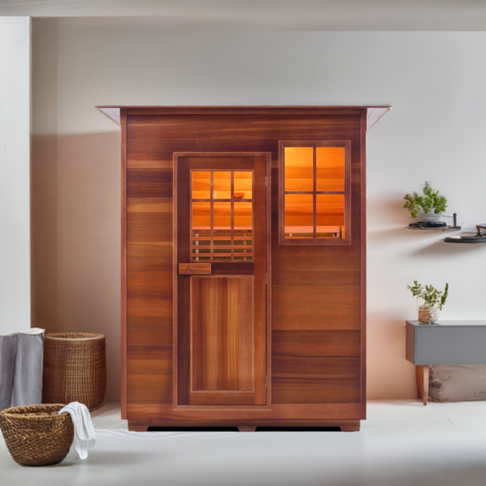 Enlighten SaunaTerra MoonLight 3 Dry Traditional Indoor Sauna | 3 Persons