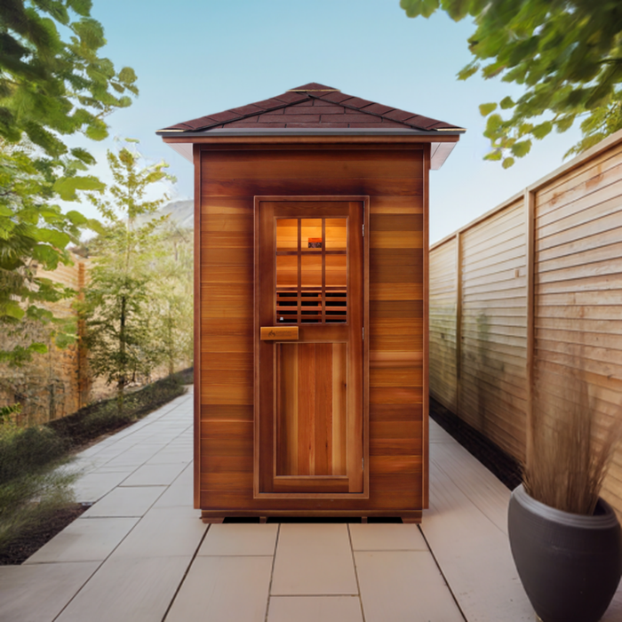 Enlighten SaunaTerra MoonLight 2 Dry Traditional Outdoor Sauna | 2 Persons