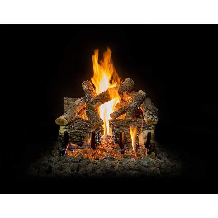 Grand Canyon 18" to 42" Arizona Weathered Oak Charred See-Through Gas Logs