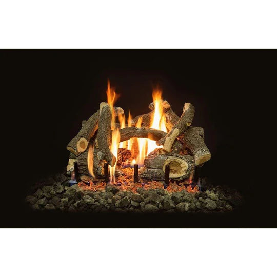 Grand Canyon 18" to 42" Arizona Weathered Oak Charred See-Through Gas Logs