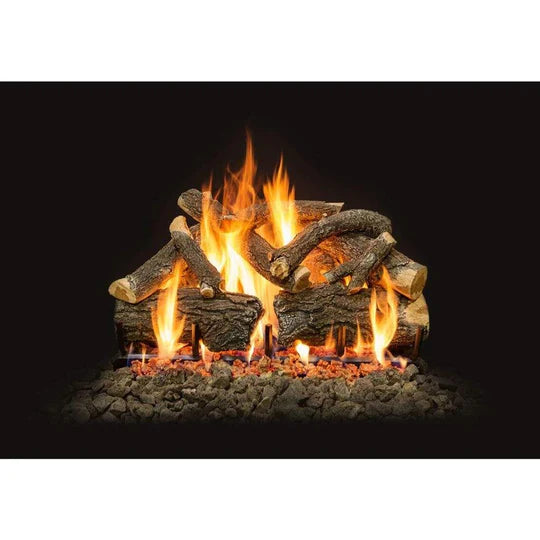 Grand Canyon 18" to 42" Arizona Weathered Oak Charred See-Through Gas Logs