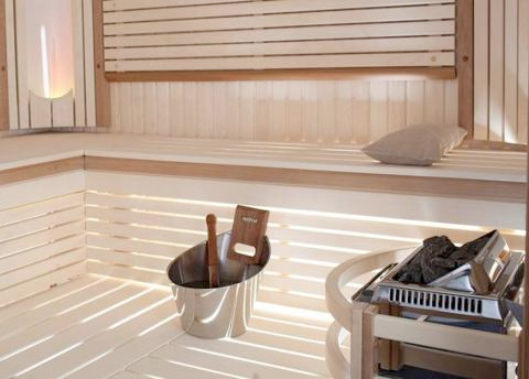 Harvia Topclass Series 4.5kW 240V 1PH Stainless Steel Sauna Heater with Built-In Time and Temperature Controls