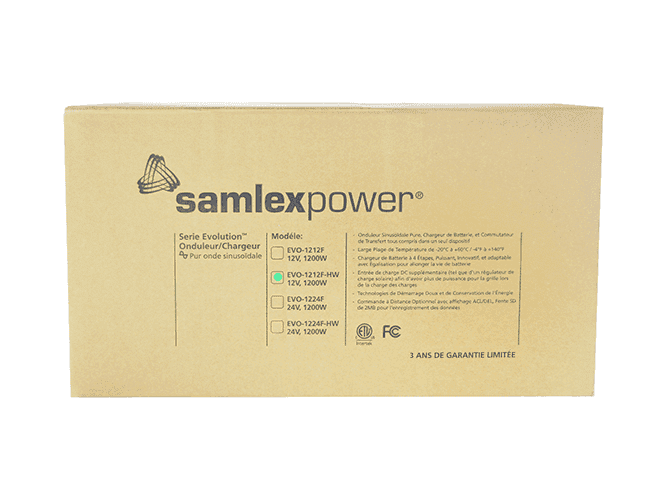 Samlex 1200 Watts 12V Pure Sine Inverter/Charger (Hardwired)