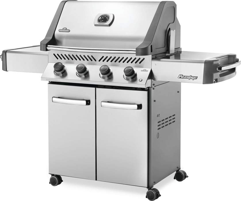 Napoleon Prestige 500 RSIB Stainless Steel Grill with Infrared Side & Rear Burners