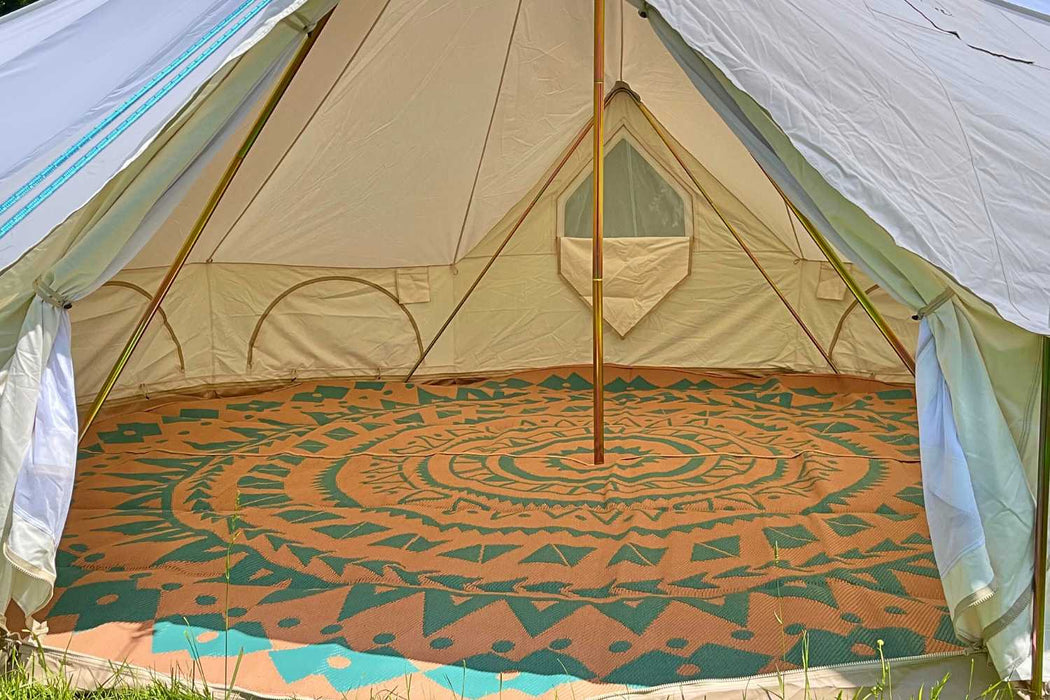 Life InTents Boho Style Bell Tent Floor Matting Cover | 5M (16')