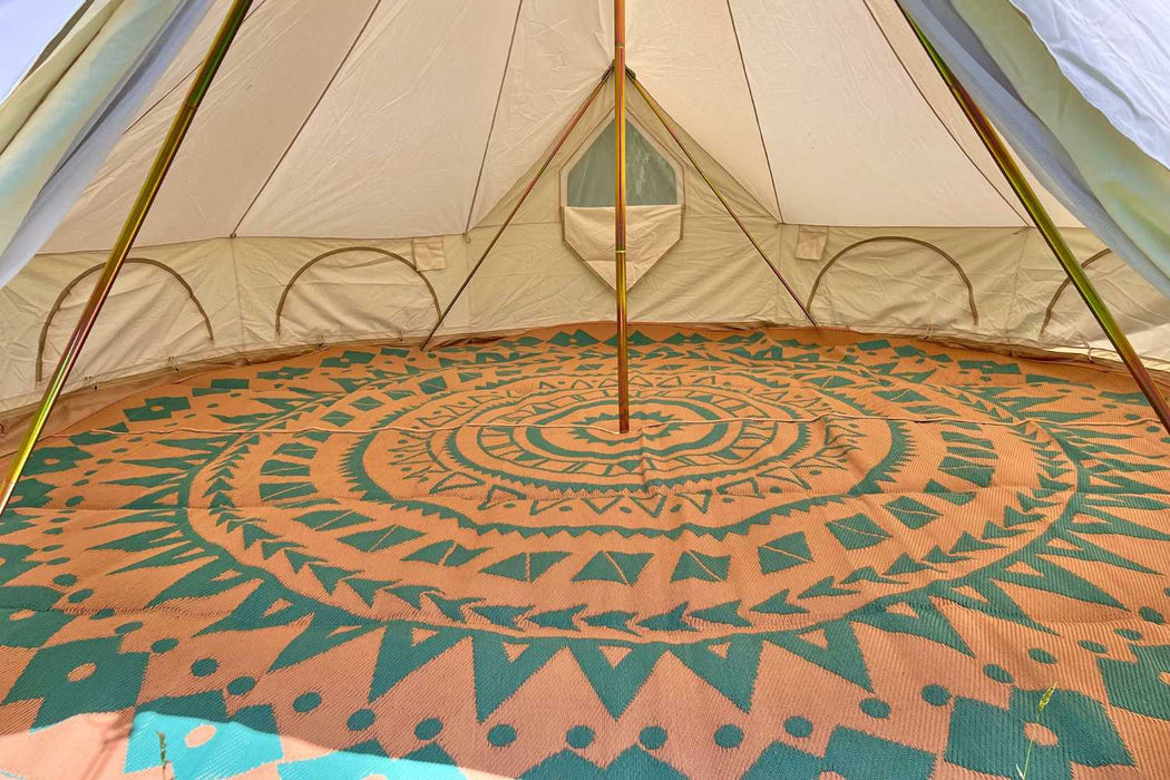 Life InTents Boho Style Bell Tent Floor Matting Cover | 5M (16')