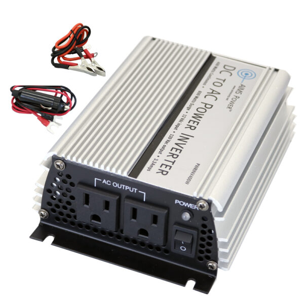 Aims Power 400 Watt Power Inverter with Cables 12 Volt