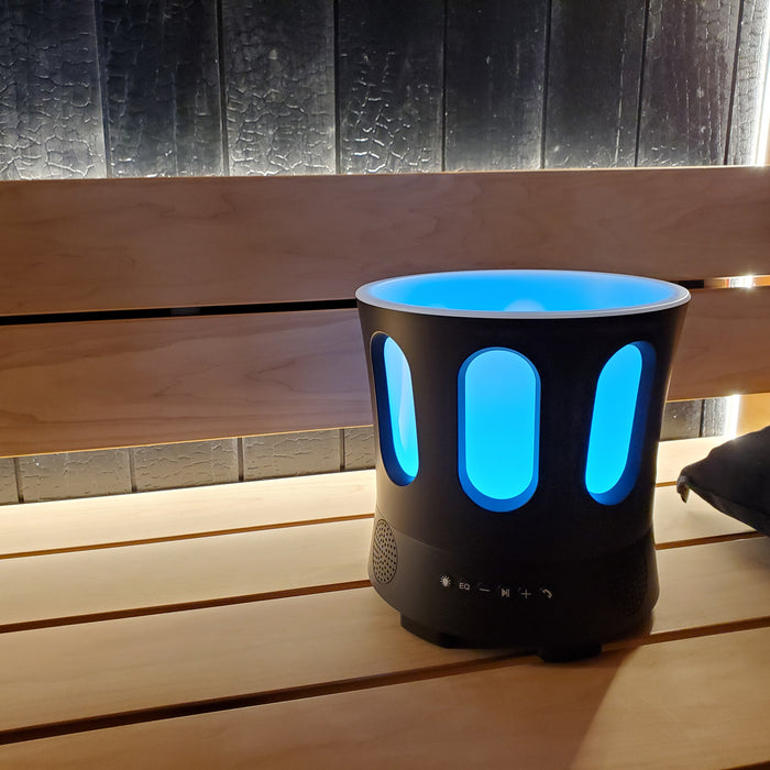 SaunaLife SaunaZone Bluetooth Speaker, Sauna Bucket, with Lights