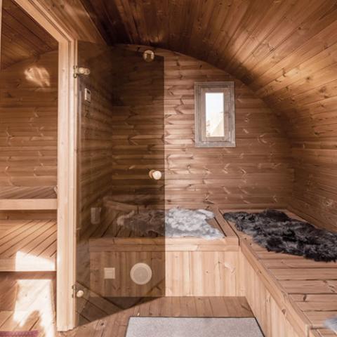 SaunaLife Model G11 Outdoor Sauna | 8 Persons