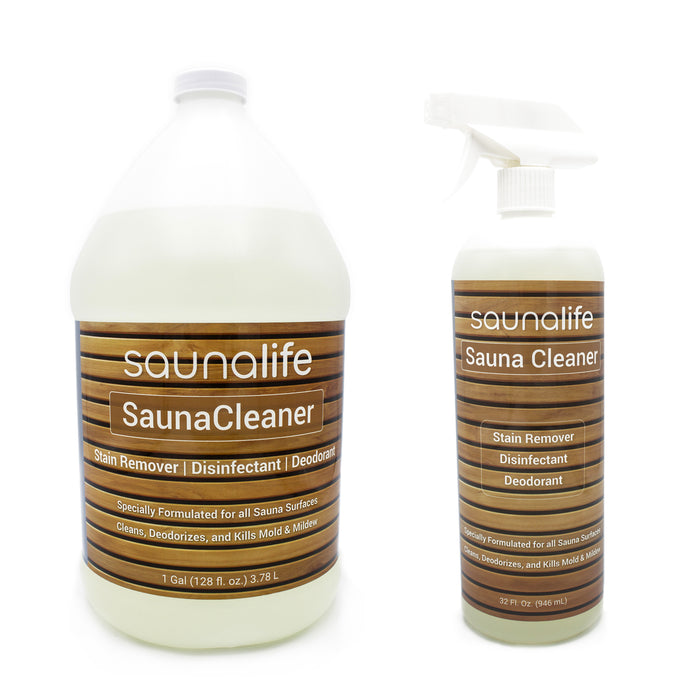 SaunaLife Sauna Cleaner, Sauna Wood Cleaner, Disinfectant, and Deodorizer