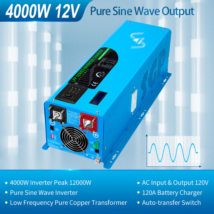 SunGold Power 4000W DC 12V Low Frequency Inverter