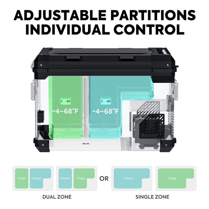 NEW! 58QT APL55 Dual Zone 12 Volt Fridge | ICECO Pre-order ship out Apr 14th-Portable Fridge-www.icecofreezer.com