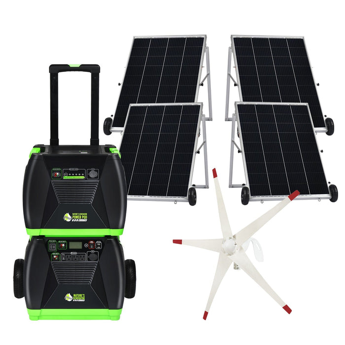 Nature's Generator Elite 3600W Platinum WE System Solar/Wind Kit