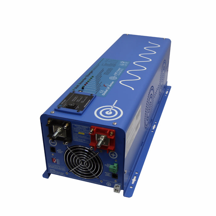 Aims Power 6000 Watt 24V Pure Sine Inverter Charger Main Panel View